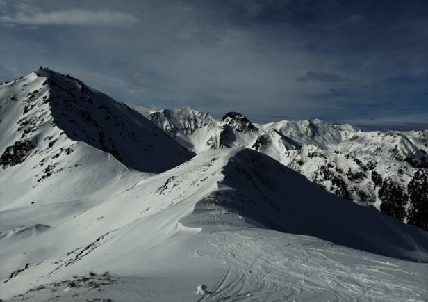 Weitblick von der Öfenspitze im Winter