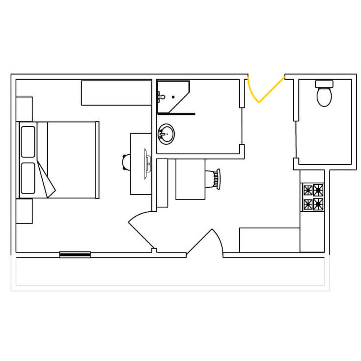 Grundriss Appartement Bergkristall