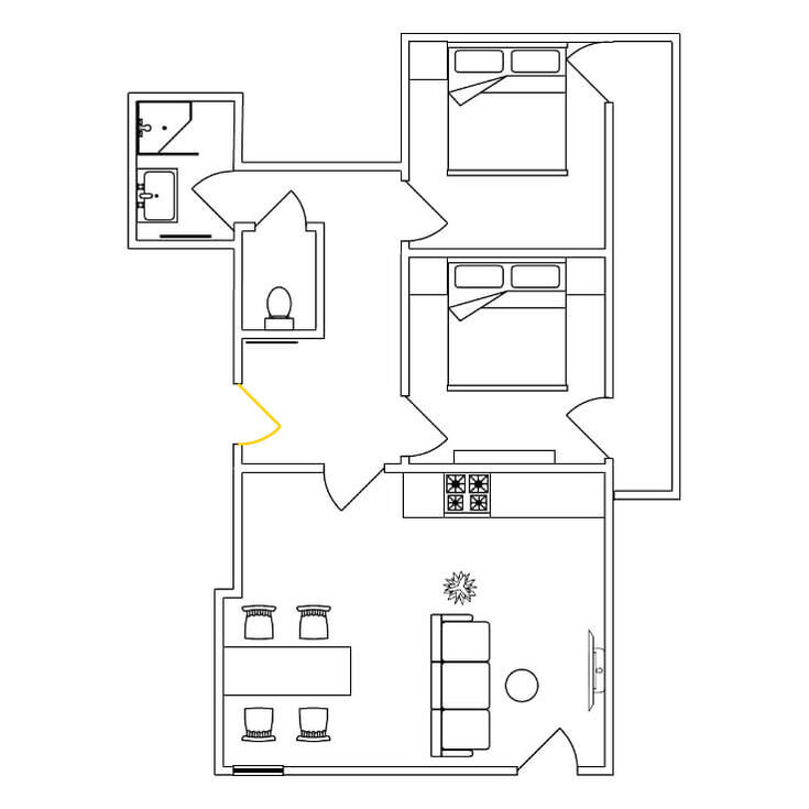 Grundriss Appartement Citrin